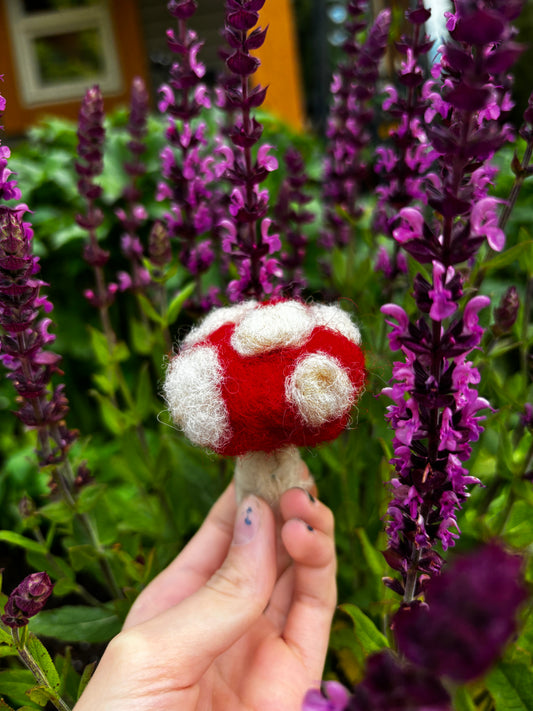 Felt Mini Mushroom